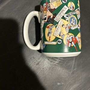 DC Superman Comic Mug - Green and White